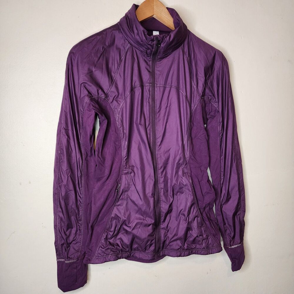 Lululemon Rush Hour Jacket Womens 6 Magenta Purple Athletic Running Jog Gym - Picture 4 of 16